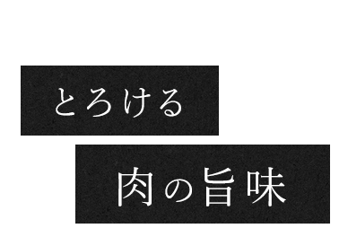 とろける肉の旨味